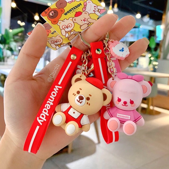 MÓC KHOÁ WONTEDDY FAMILY 🧸-Ảnh thật shop chụp