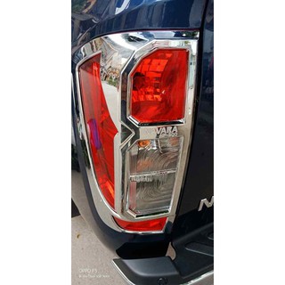 Ốp đèn pha và hậu xe Navara mạ crom