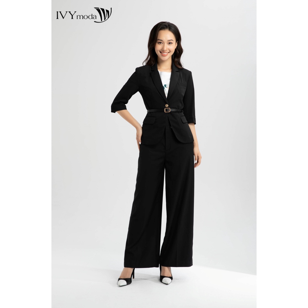 [Mã WABR0101 giảm 10% đơn 99K] Áo vest nữ kèm đai da IVY moda MS 61M6368 | BigBuy360 - bigbuy360.vn