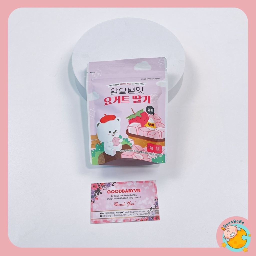 Sữa chua khô sấy lạnh cho bé Samto 16g - chống táo bón hiệu quả cho bé Goodbabyvn