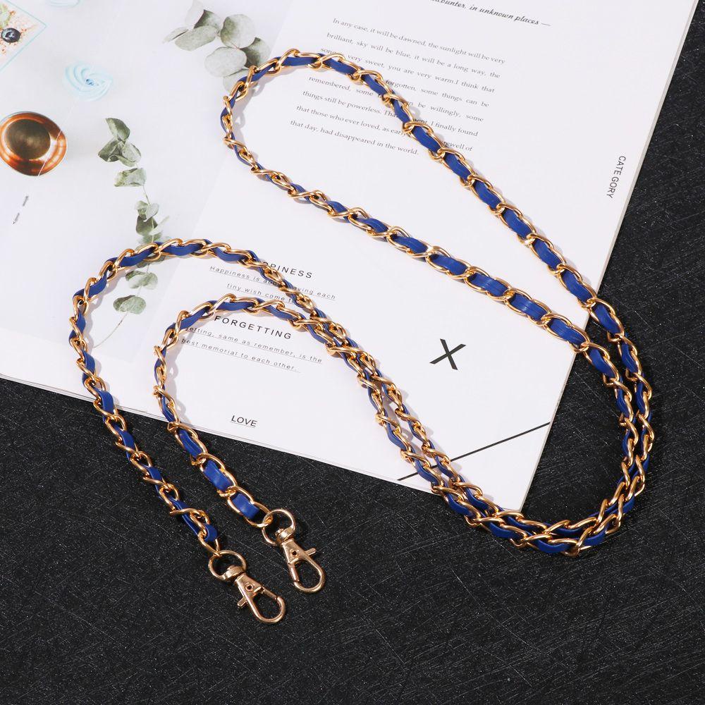 Dây Đeo Túi Xách Bằng Da PU Phối Xích Kim Loại Thời Trang Dành Cho Nữ
