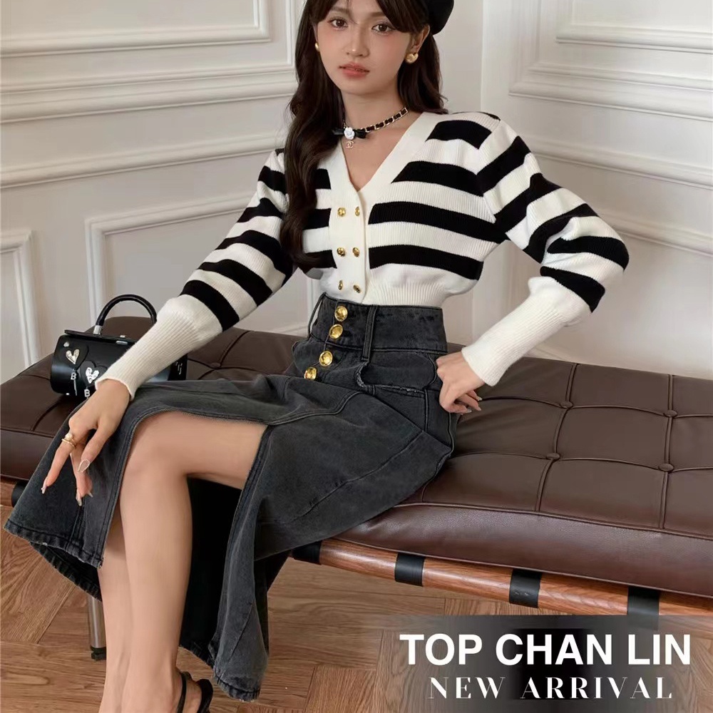 NRVP Áo Sweater Dệt Kim Dài Tay Thiết Kế Mới Thời Trang Theo Phong Cách Hàn Quốc Cho Nữ