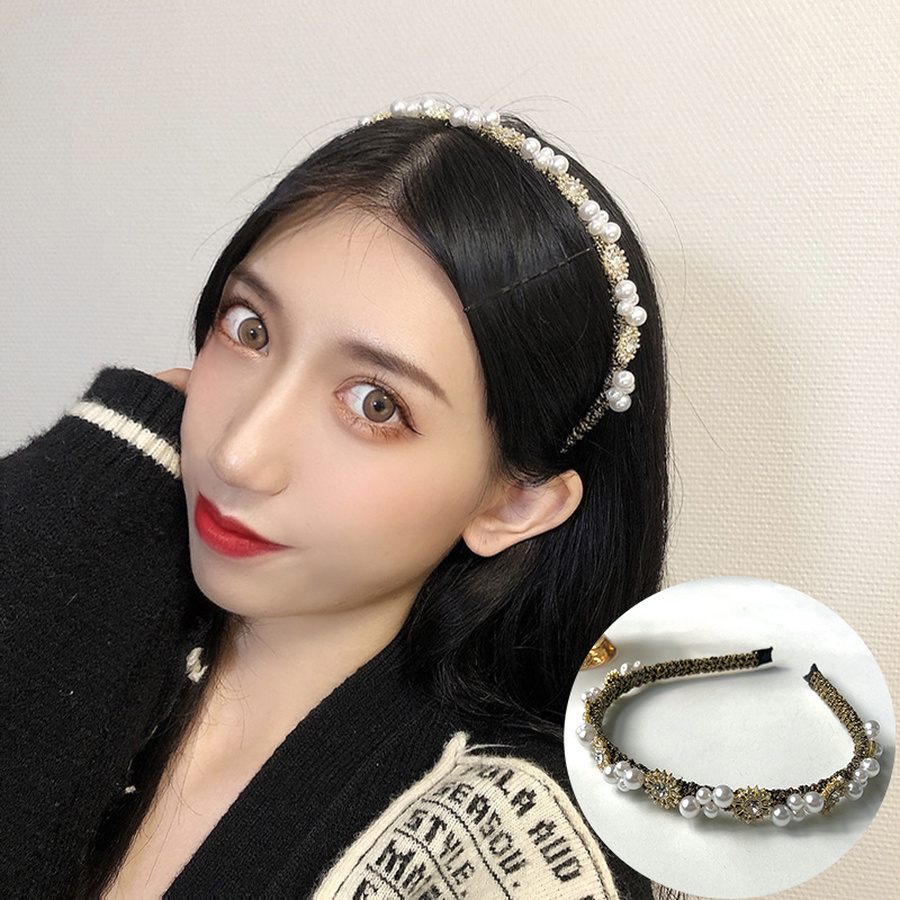 Cài tóc bằng hợp kim đính hoa và ngọc trai nhân tạo xinh xắn cho phái nữ