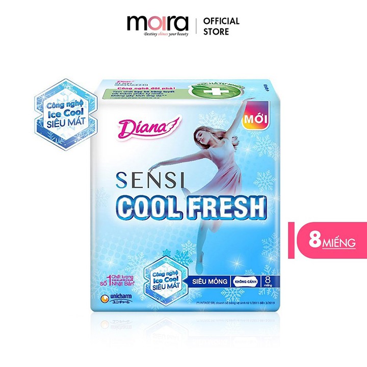 Combo Diana Super Night 35cm + 3 Siêu thấm Cool Fresh + Sensi Cool hàng ngày