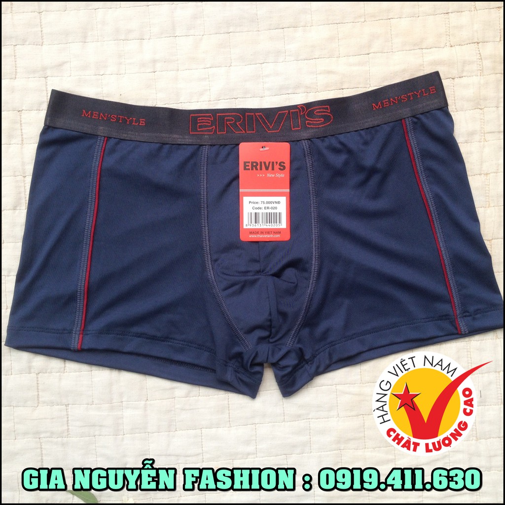 01 Quần Boxer Thun lạnh ERIVI'S - Hàng Việt Nam Cao cấp