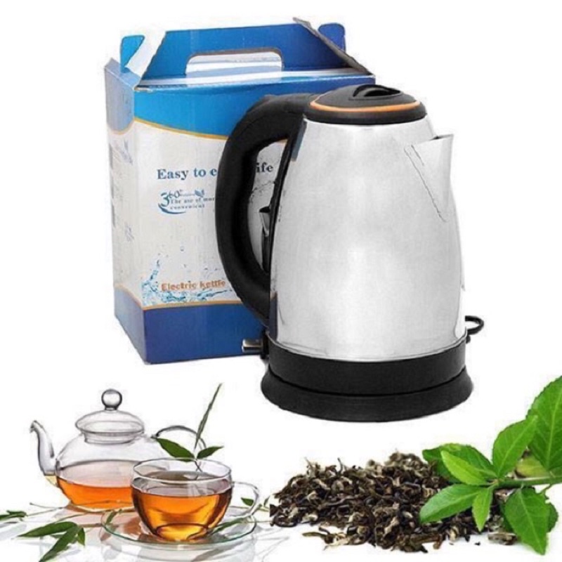 Ấm Siêu Tốc Inox loại lớn 1L8- Ấm Siêu Tốc 1.8L Electric Kettle