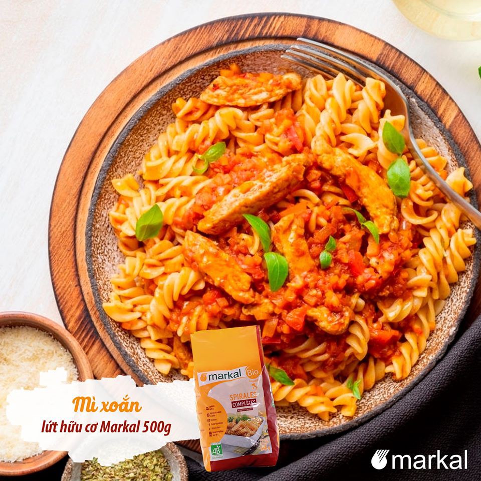 Mì nui hữu cơ Markal 500g (nguyên cám, trắng)
