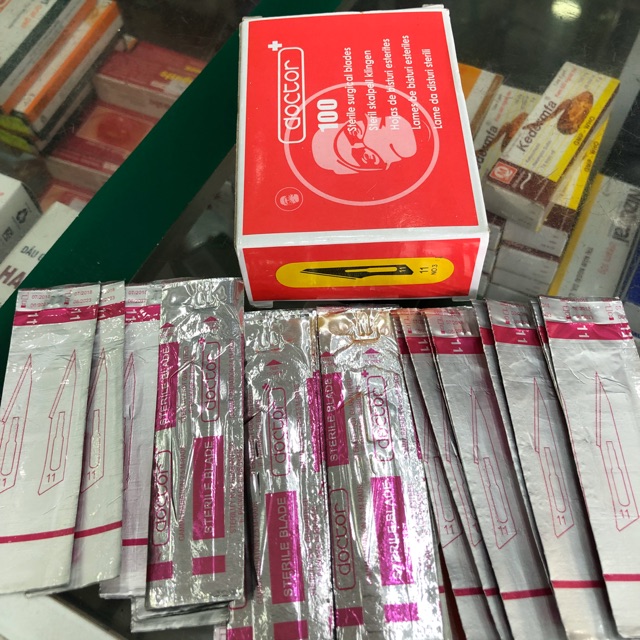 ❤️  Bộ 50 lưỡi dao mổ số 11 Doctor,lưỡi dao phẫu thuật Doctor số 11,Lưỡi dao mổ phẫu thuật doctor 11