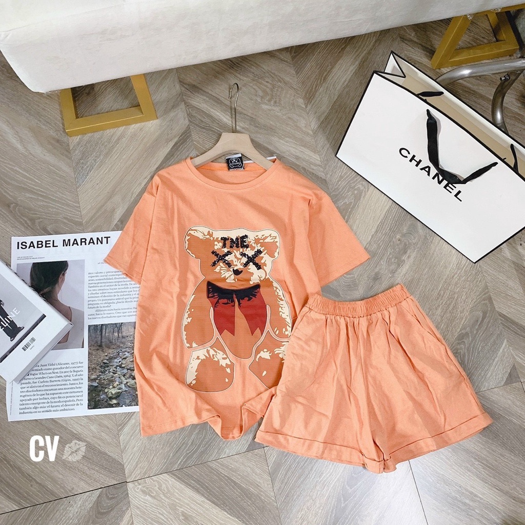 Đồ bộ mặc nhà Sét gấu hit hot  💖 Form rộng,chất liệu Cotton cao cấp, họa tiết GẤU kute,họa tiết GẤu ép nhiệt bền đẹp...