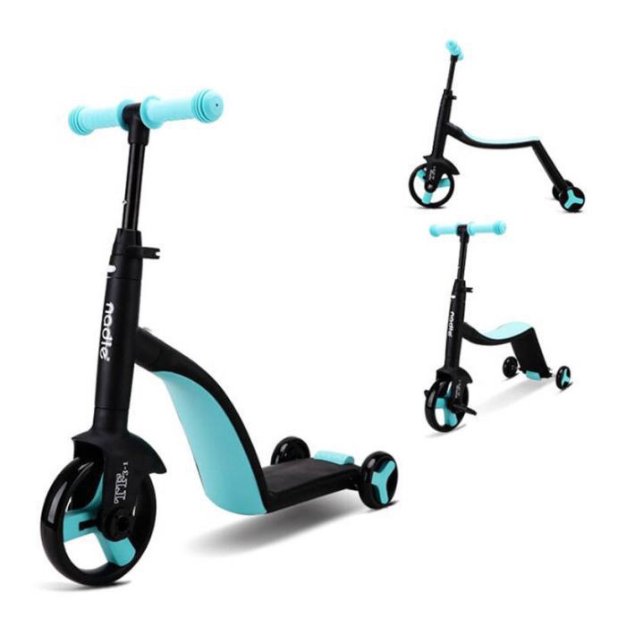 Xe trượt Scooter Trẻ Em Cao Cấp - Nadle 3 in 1 xe chòi chân + xe trượt scooter + xe đạp