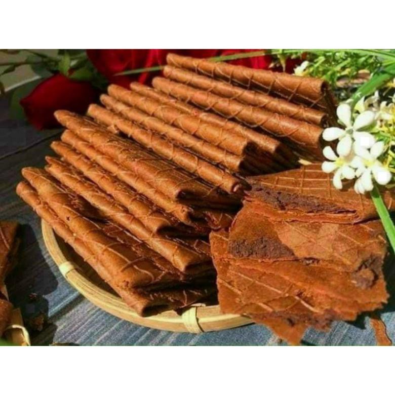 Bánh Kẹp Cacao Lon 250gr LOẠI 1[Có Bán Sỉ], [Loại Đặc Biệt] Hàng ngon nhà làm