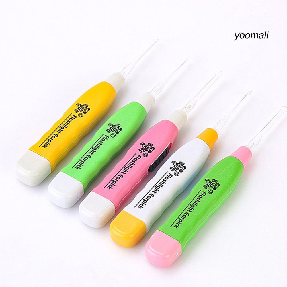 [Hàng mới về] Dụng Cụ Lấy Ráy Tai Có Đèn Led Kèm 3 Đầu Thay Thế