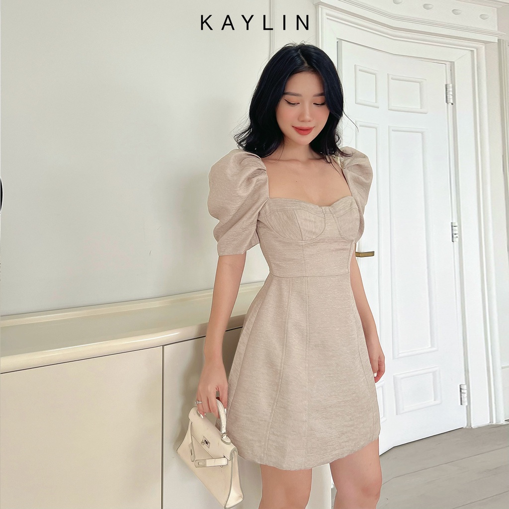Đầm xòe tay bồng N1748 - KAYLIN