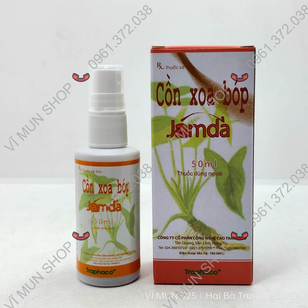 Cồn xoa bóp Jamda Traphaco 50ml