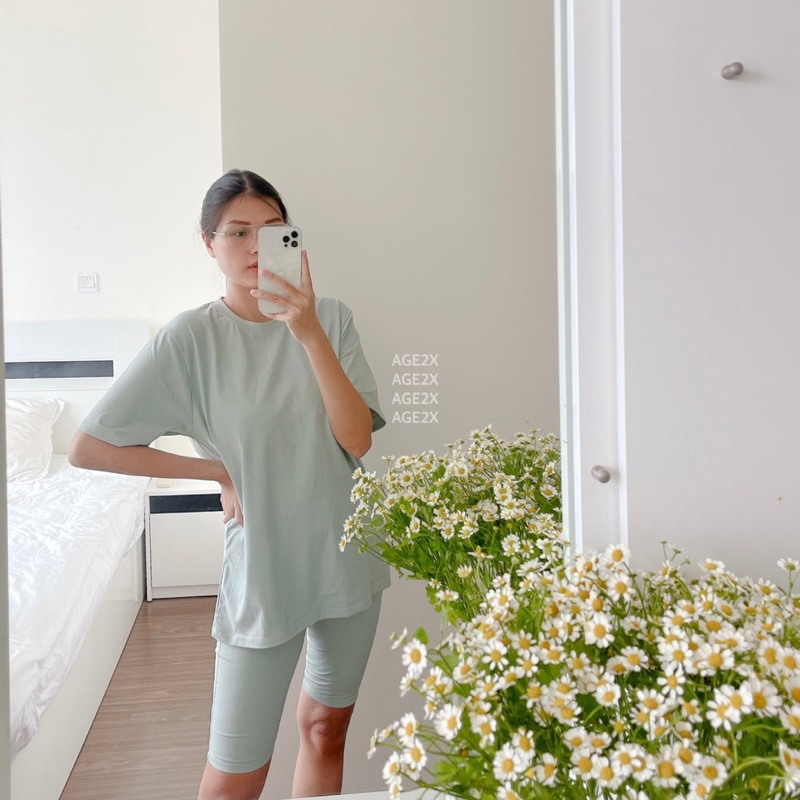 Siêu Phẩm Set Baby Đồ Bộ Nữ 🌿 màu mint cực yêu ở nhà hay đi dạo đều xinh