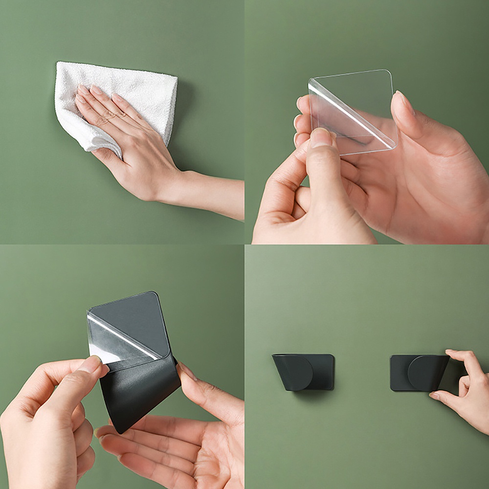 Giá Đỡ Nắp Nồi Tự Dính Không Đục Lỗ Sắp Xếp Gọn Gàng Cho Nhà Bếp