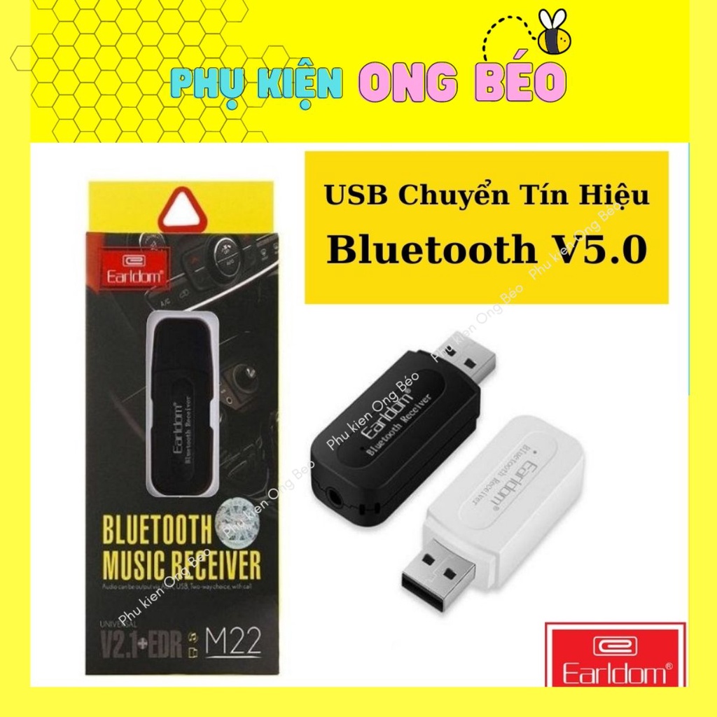 USB Bluetooth Earldom M-22, Chuyển đổi tín hiệu sang Bluetooth cho máy tính, loa ... - Beetechvietnam