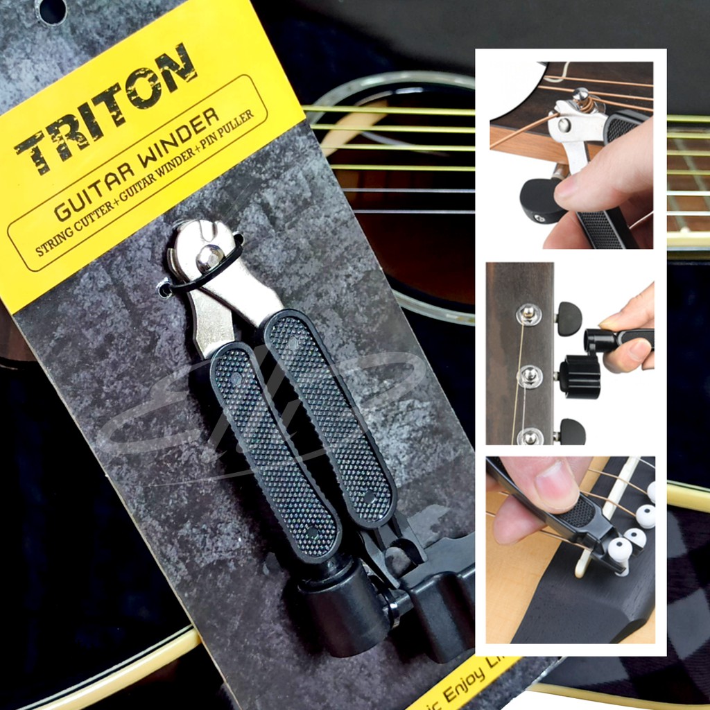 Dụng cụ thay dây đàn guitar 3 trong 1- Tay quay lên dây guitar Triton