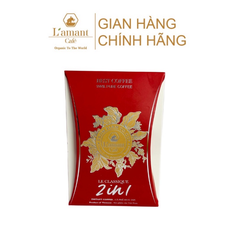 L'amant Cafe LE CLASSIQUE 2in1 3in1 - Cà Phê hoà tan (Free Ship)