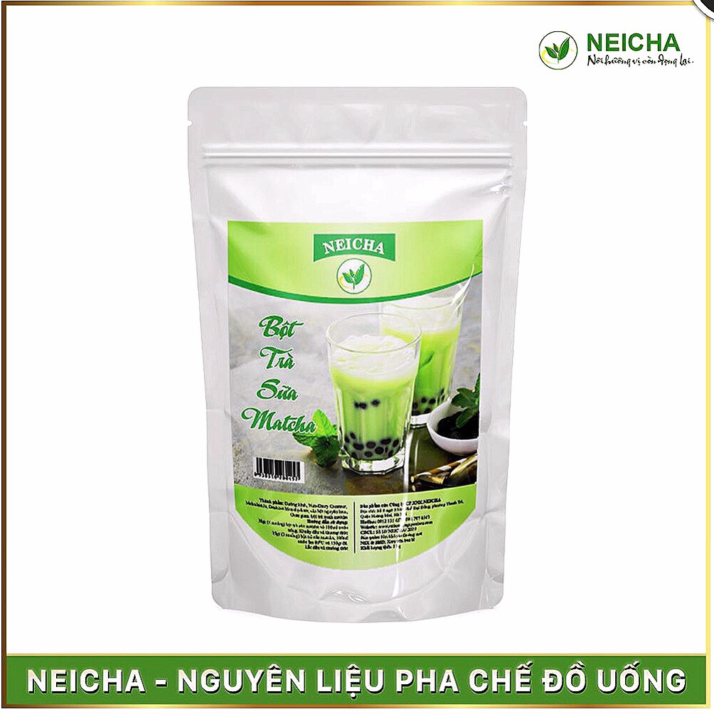 Trà Sữa Neicha Vị Matcha/ Bột trà sữa PHA SẴN TIỆN LỢI, thơm ngon béo ngậy.
