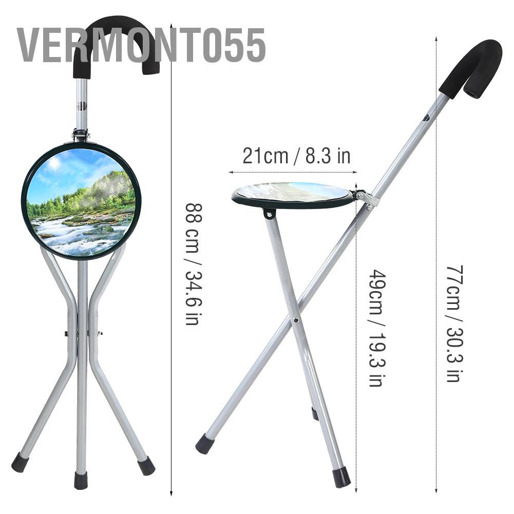 Có thể bán buôn Ghế đi bộ chân máy có thể gập lại di động ngoài trời Vermont055 Hàng giao ngay