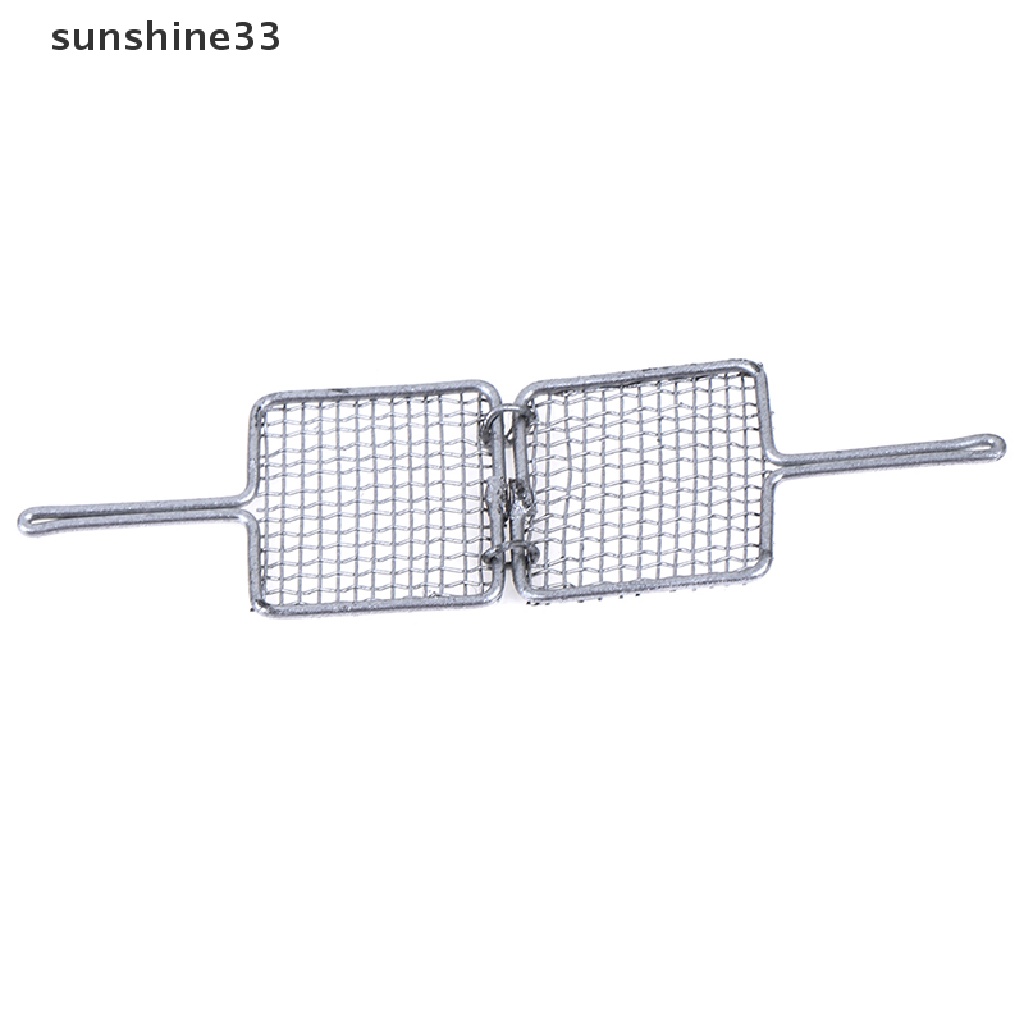 SU 1:12 Dollhouse Miniature Metal Silver Barbecue Clip Kitchen Toy n