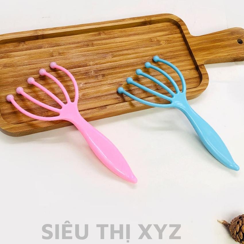 Lược Massage Đầu Năm Ngón Bóng Thép Cầm Tay Giúp Thư Giãn và Lưu Thông Máu - Y93