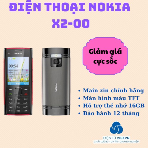 Điện thoại độc cổ nokia x2 00 giá rẻ