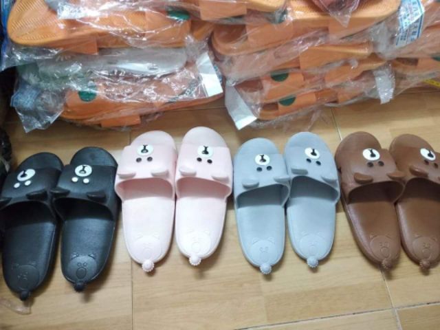 (Ảnh thật sau) Giày dép gấu mũi trắng hottren