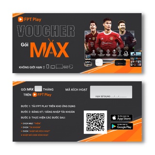 FPT Play - Toàn quốc [E-voucher] 6 tháng sử dụng gói MAX FPT Play