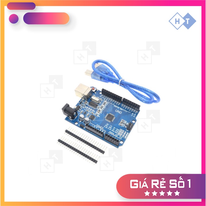 MẠCH ARDUINO UNO R3 chip dán ATMega328P kèm cáp mới 100%