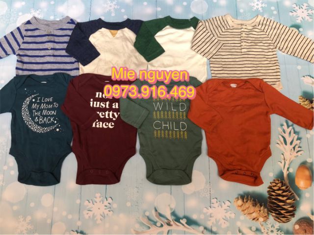 Set 4 bodysuit dài tay xuất dư Cambodia | BigBuy360 - bigbuy360.vn