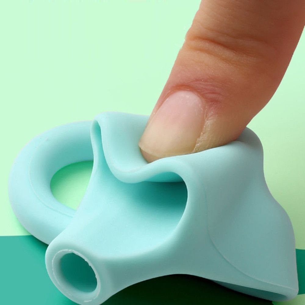 Dụng cụ hỗ trợ cầm bút viết chữ thư pháp ba ngón tay bằng silicone chuyên nghiệp cho trẻ em