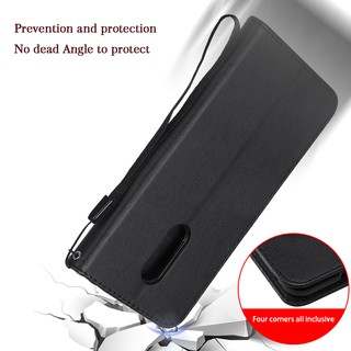 Casing Xiaomi Redmi 5 Plus solid color leather cover phone case