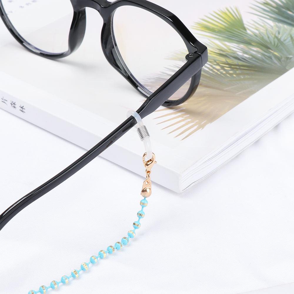 Giá Đỡ Mắt Kính Chống Trượt Có Chuỗi Hạt Kim Loại Dành Cho Nam Nữ