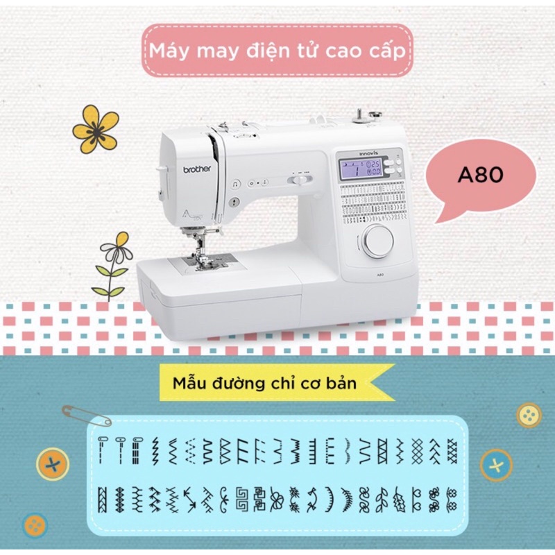 Máy may gia đình NHẬT BROTHER A80 A