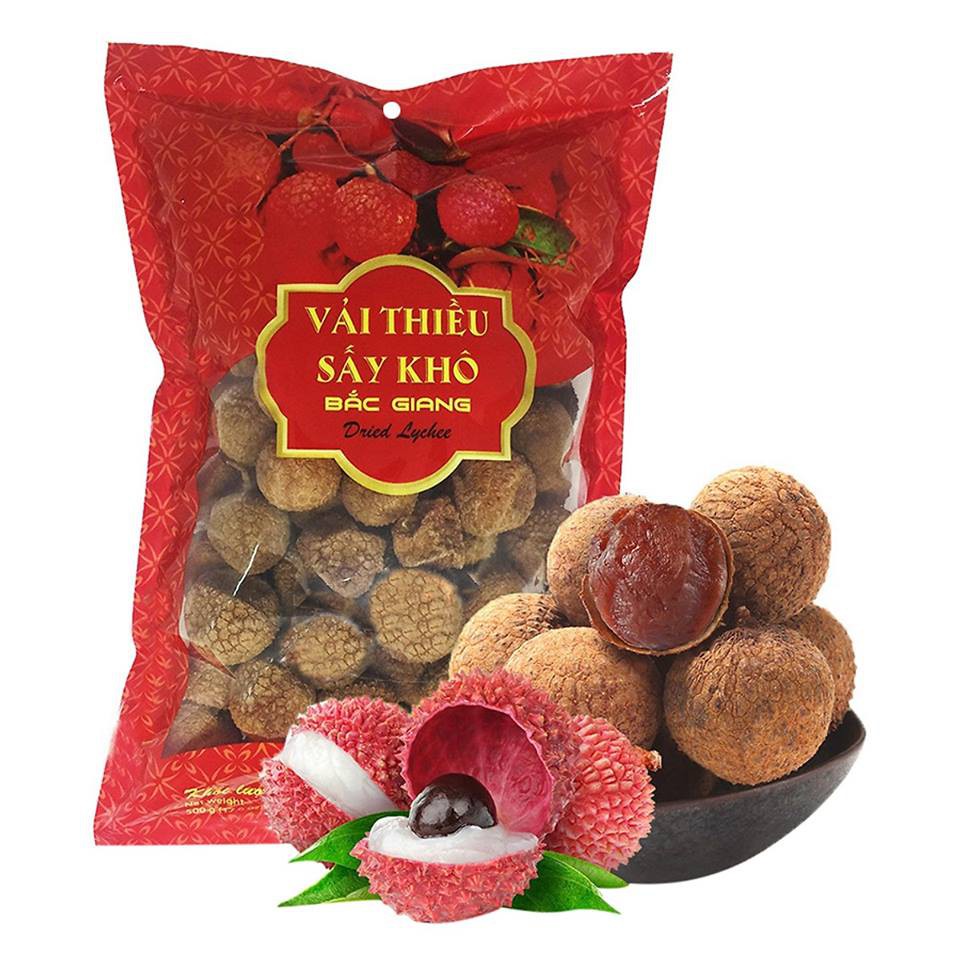 Vải thiều sấy khô Vinafruits (túi 500g) Đồ ăn vặt, Món ăn đến từ quê hương | BigBuy360 - bigbuy360.vn