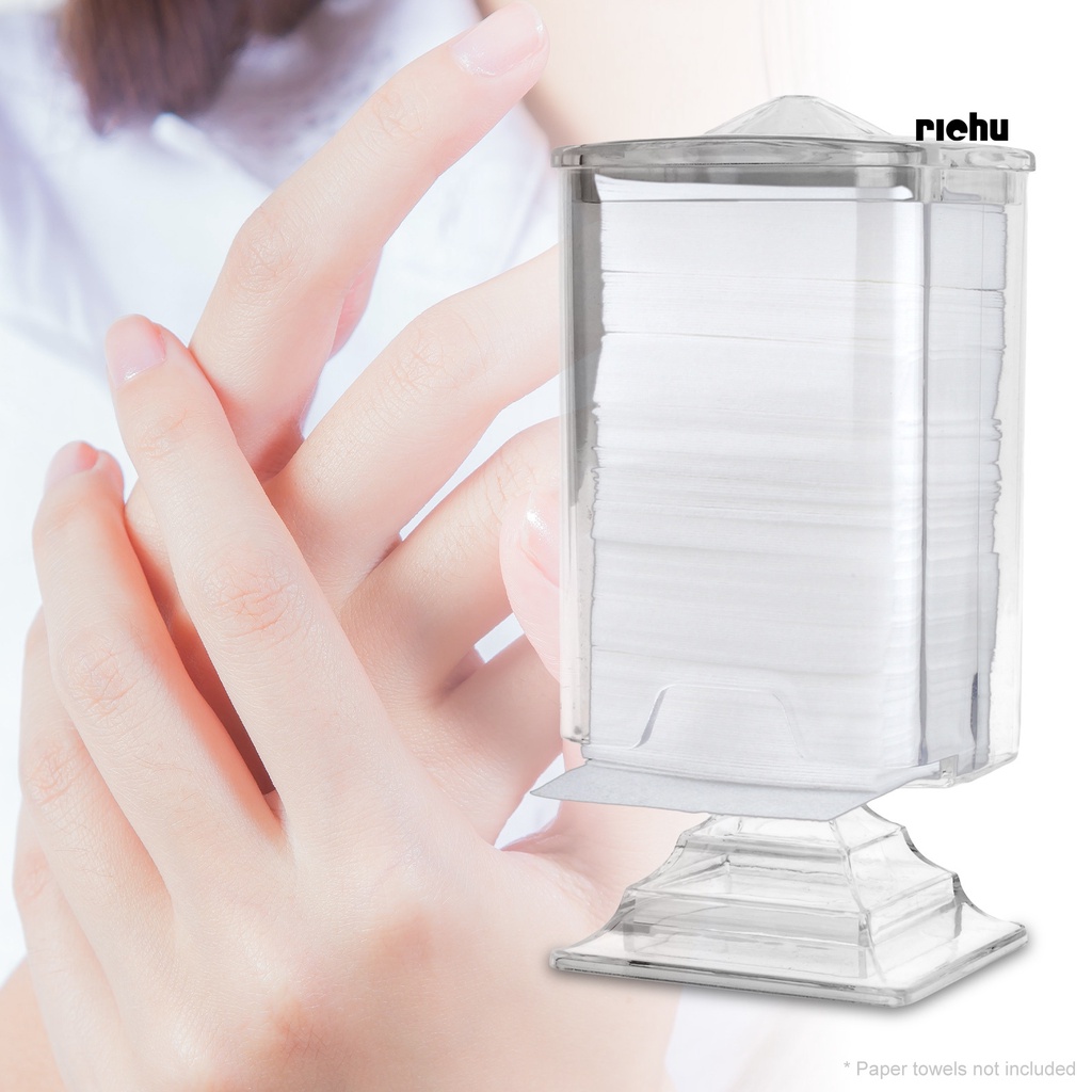 Hộp Đựng Bông Tẩy Trang Bằng Nhựa Trong Suốt Đơn Giản Cho Phòng Ngủ