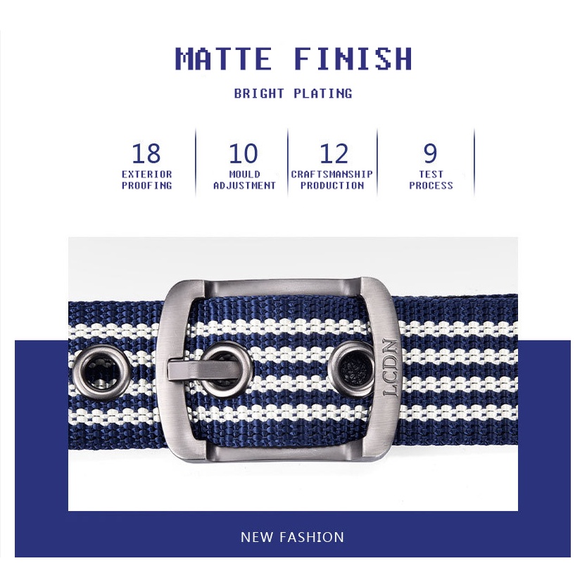 SmileFairyCC【COD &amp; Hàng Có Sẵn】Thắt Lưng Vải canvas 2021 Có Thể Điều Chỉnh Kích Thước Cho Nam