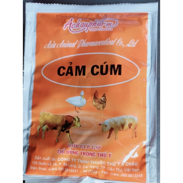 Cảm cúm á châu 100gam ,k tan , cảm, sốt,