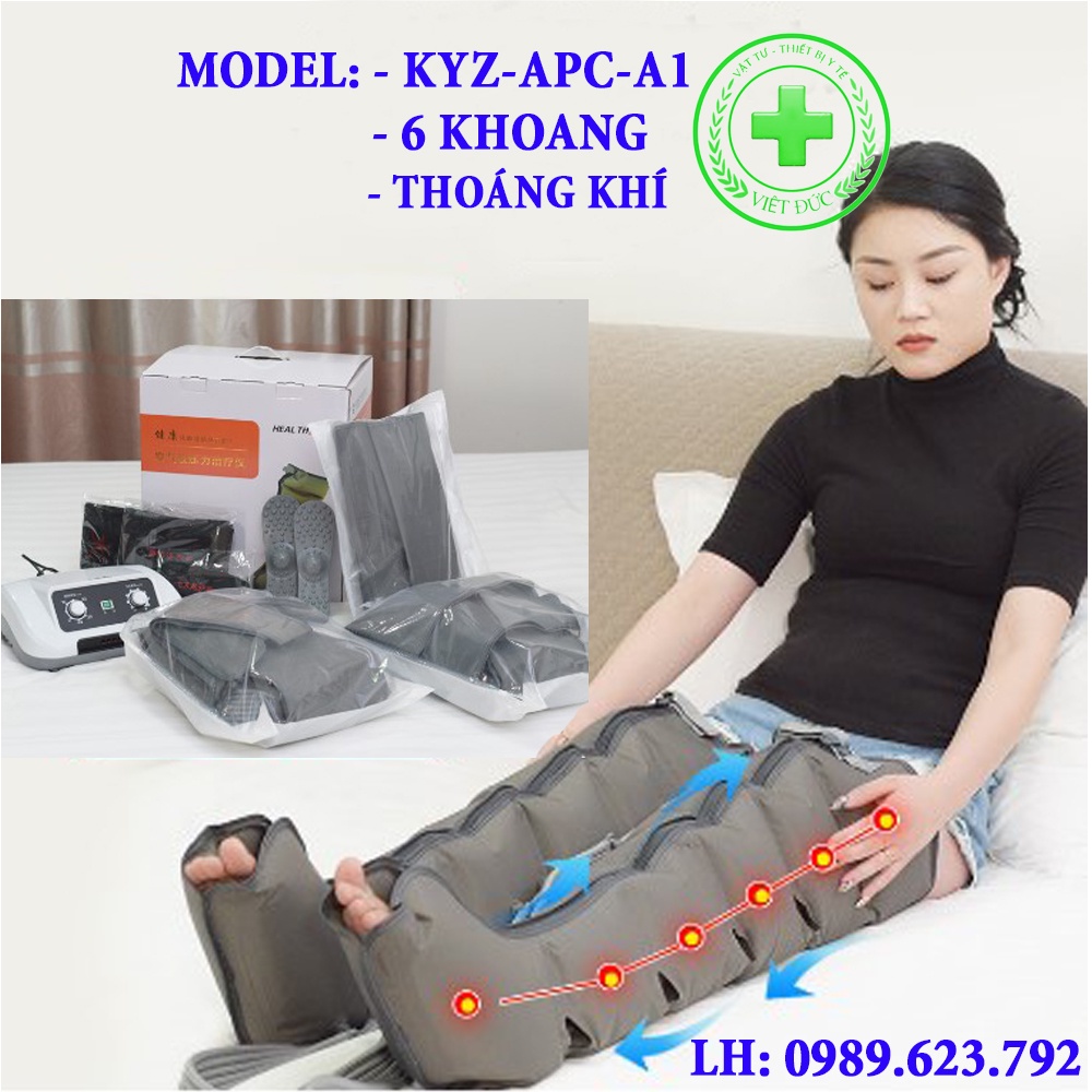 (LOẠI 6 KHOANG THOÁNG KHÍ ĐỦ BỘ) Máy Nén Ép Suy Giãn Tĩnh Mạch