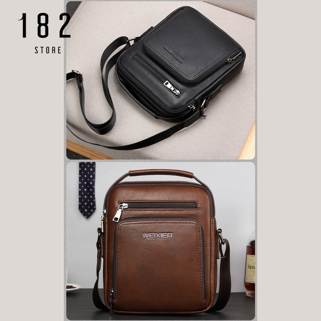Túi Đeo Chéo WEIXIER Da Pu Cao Cấp Hàng Chính Hãng Chất Lượng Cao Đeo Vai Đi Làm Công Sở Đi Học WXD02 - The Black Box | BigBuy360 - bigbuy360.vn