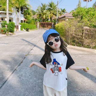 Áo thun bé gái KIDOO áo thun cho bé in hình ngộ nghĩnh ACT05