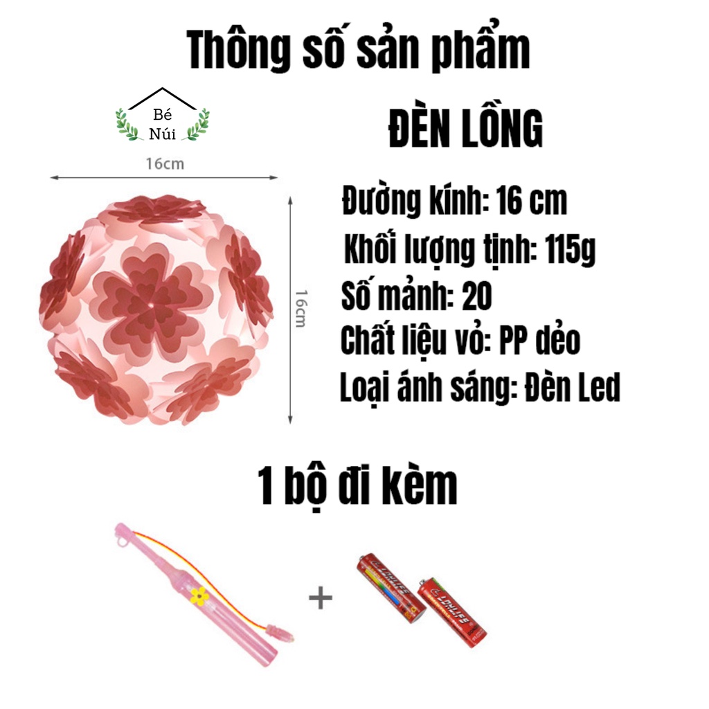 Đồ chơi tháo lắp IQ nhiều màu sắc hình đèn lồng tăng khả năng sáng tạo khéo léo