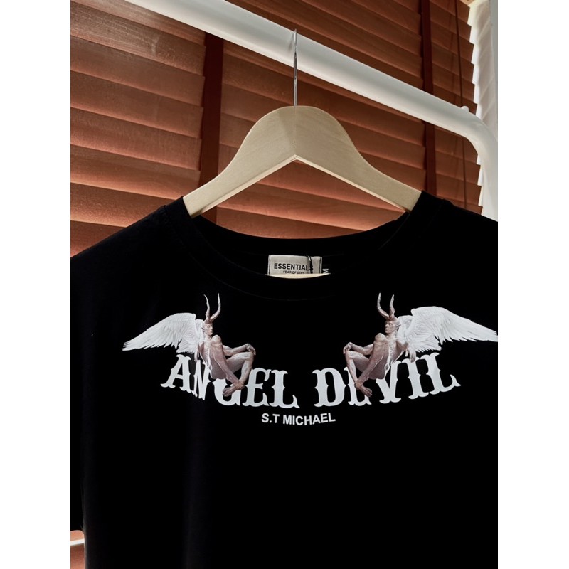Áo thun tay lỡ Angels Devil, áo thun nam nữ unisex, streetwear_vn | BigBuy360 - bigbuy360.vn