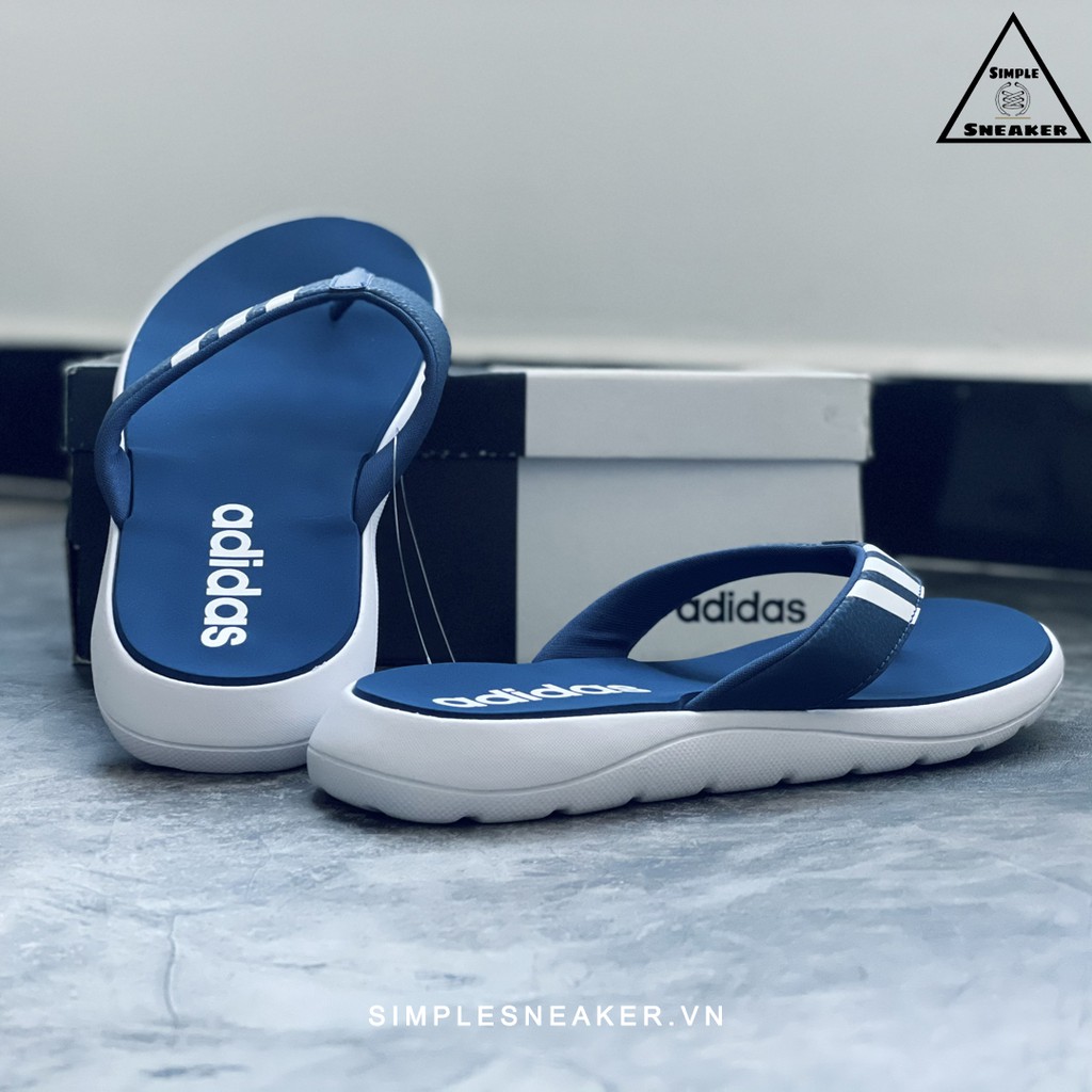 Dép Tông Adidas 💙FREESHIP💙 Adidas Comfort Flip Flops Blue Chính Hãng  - Dép Kẹp Thời Trang Màu Xanh - [EG2068]