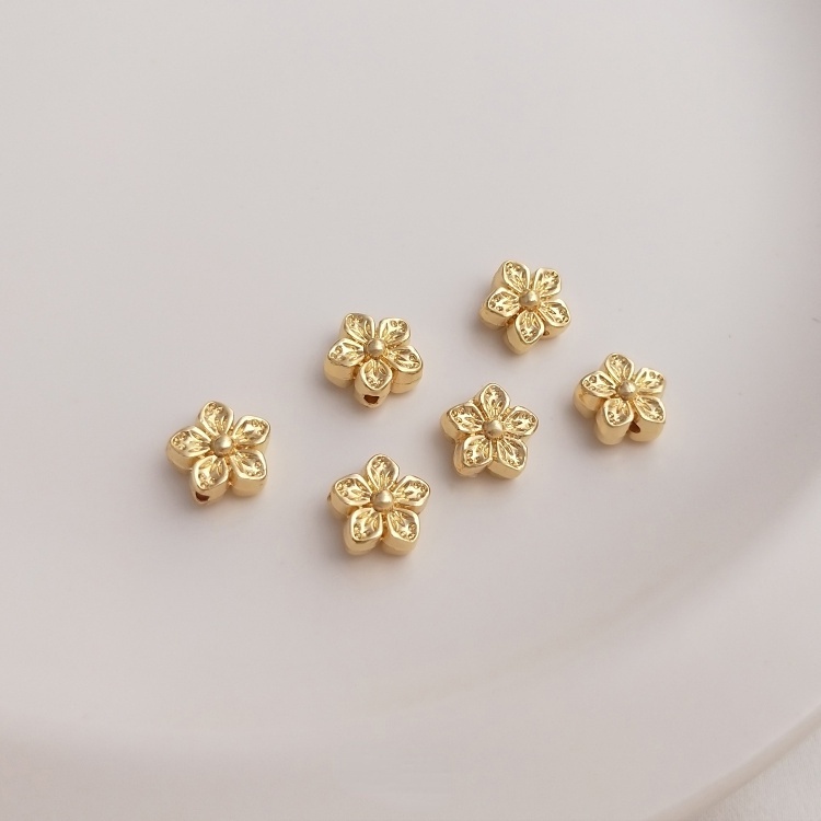 Hạt Cườm Đồng 14K Nhiều Màu Sắc Dùng Làm Trang Sức diy