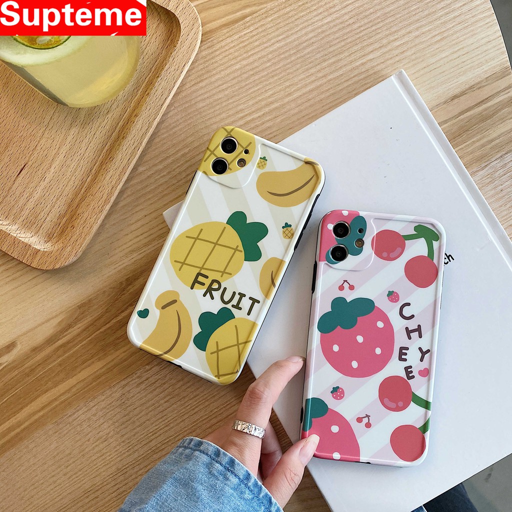 Ốp Điện Thoại In Hình Quả Dâu / Dứa Xinh Xắn Cho Iphone 11 Pro Max Xr Xs I 7 P I 8 Se 2 | BigBuy360 - bigbuy360.vn