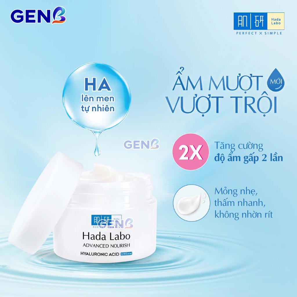 Kem Dưỡng Ẩm Hada Labo Advanced Nourish Cho Da Dầu,Khô,.. - Kem Dưỡng Ẩm Da Mặt Hada Labo Dưỡng Da, Cấp Ẩm Haladabo