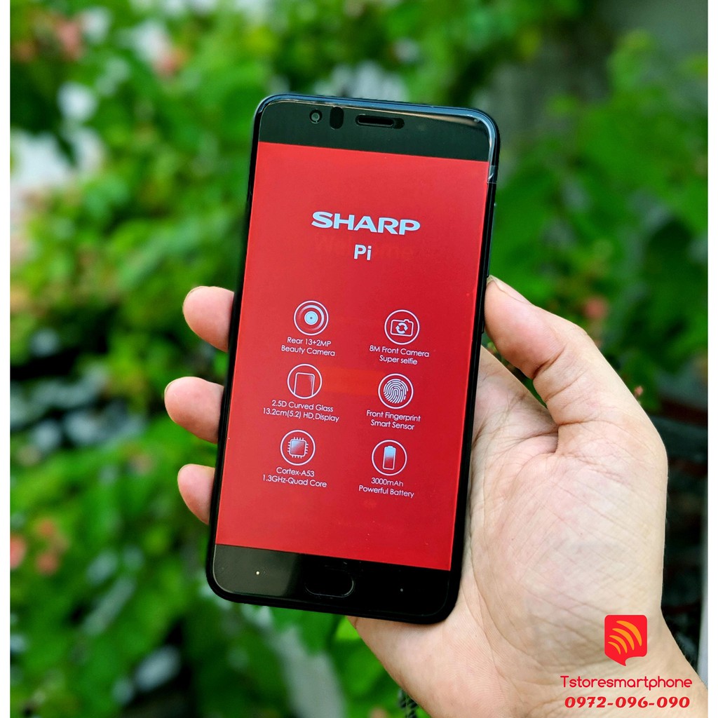 (HM) Điện thoại Sharp PI chính hãng 2 sim,camera kép,cảm biến vân tay